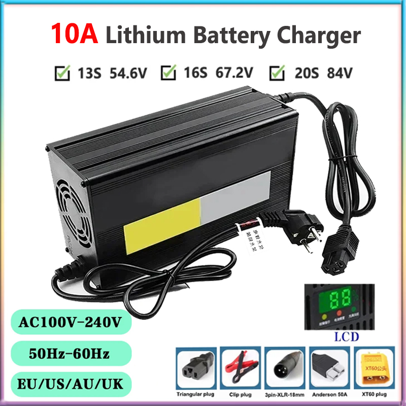 84V 20A Smart Charger - 10a 48V 60V 72V Lithium Batterijlader