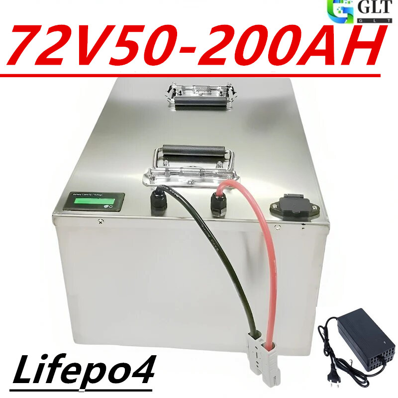 72V 40Ah Lifepo4 Battery Pack - 72V Lifepo4 Batterijpakket 50Ah100Ah/120Ah/150Ah/200Ah met Bluetooth
