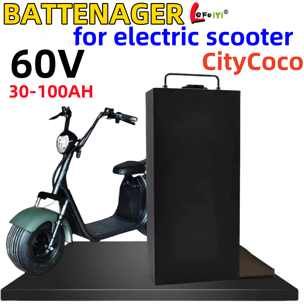 60V 50Ah Electric Scooter Battery - Harley Citycoco 60v 100Ah elektrische motorfiets