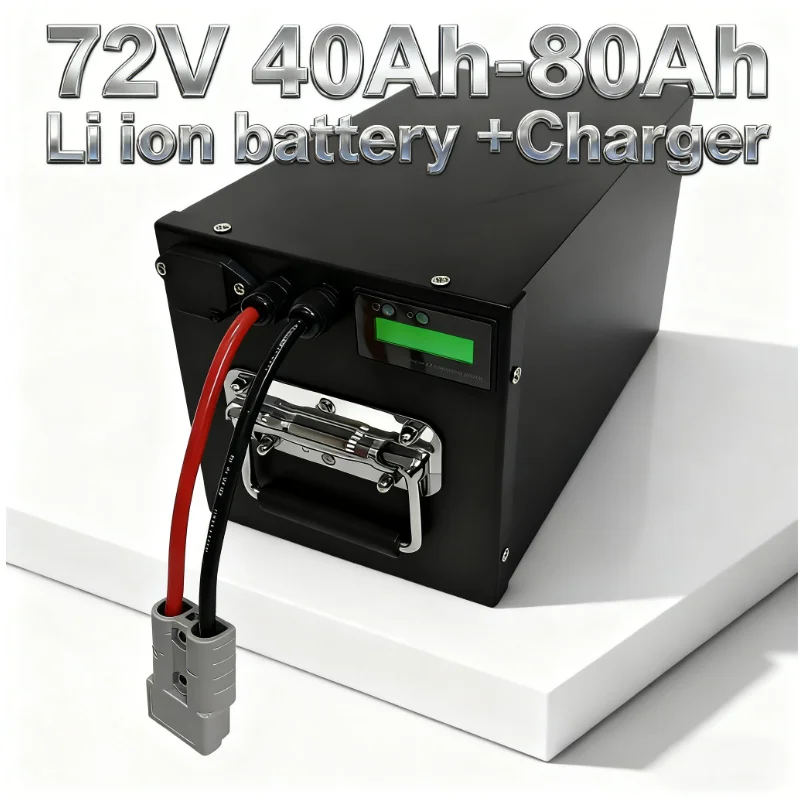 72V 40Ah Lifepo4 Battery Pack - 72V 40-80Ah Lithium-ionbatterij met BMS voor