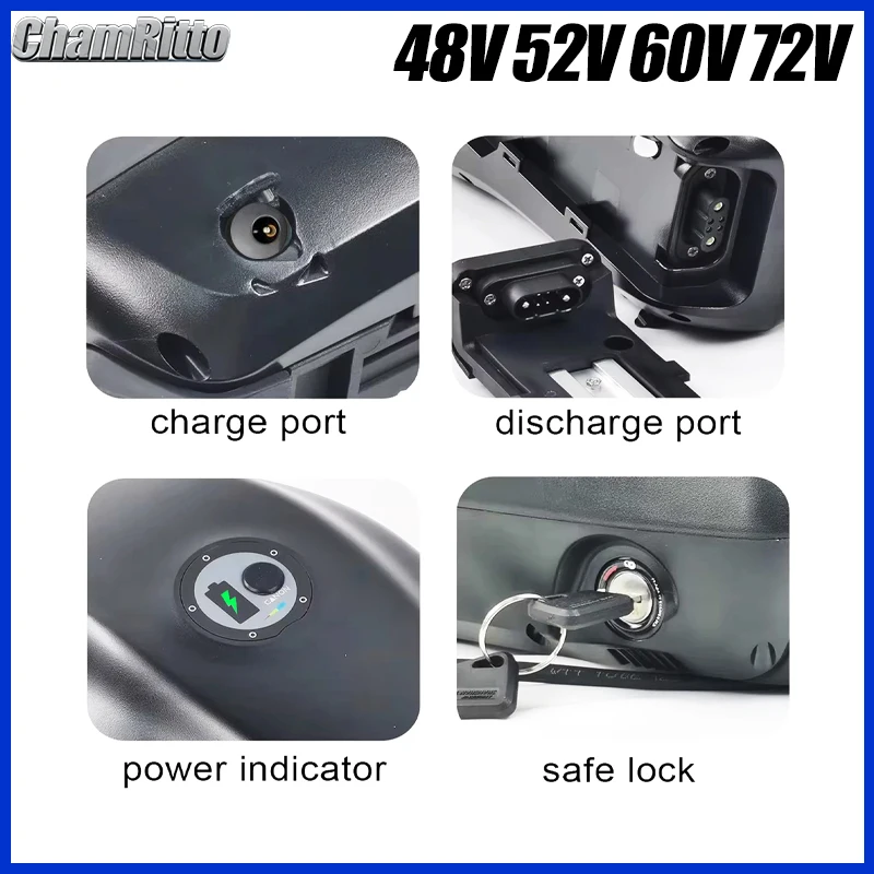 48V 50Ah 52V 35Ah 60V 40AH 72V - 72V 50Ah 21700 Lithium Battery recensie en prijs