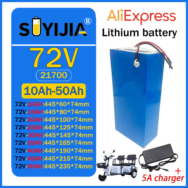 72V 50Ah 45Ah 20Ah 25Ah 30Ah 3 - 72V 50Ah 21700 Lithium Battery recensie en prijs